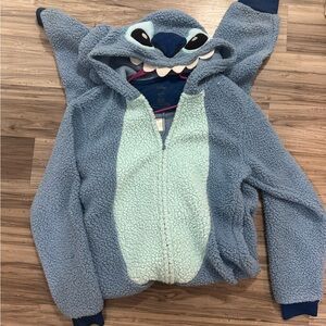 Disney Stitch Fleece Costume Pajama Suit small